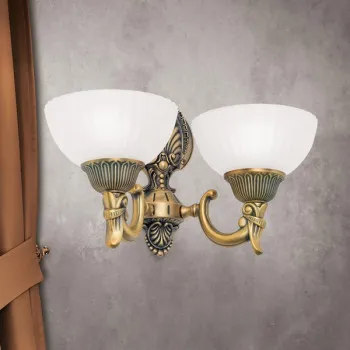 Orion Rocca bronz-opál falikar (ORI-WA 2-1201/2) E27 2 izzós IP20