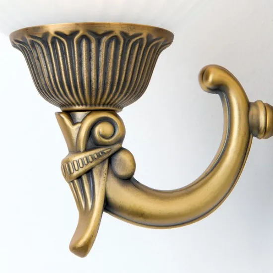 Orion Rocca bronz-opál falikar (ORI-WA 2-1201/2) E27 2 izzós IP20