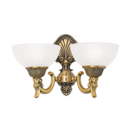 Orion Rocca bronz-opál falikar (ORI-WA 2-1201/2) E27 2 izzós IP20