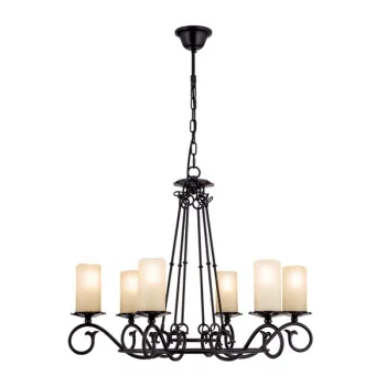 Orion Rusticka fekete-opál csillár (ORI-LU 1K/3614/6) E14 6 izzós IP20