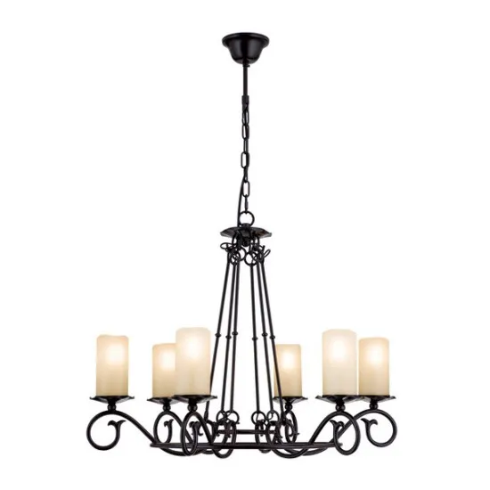 Orion Rusticka fekete-opál csillár (ORI-LU 1K/3614/6) E14 6 izzós IP20