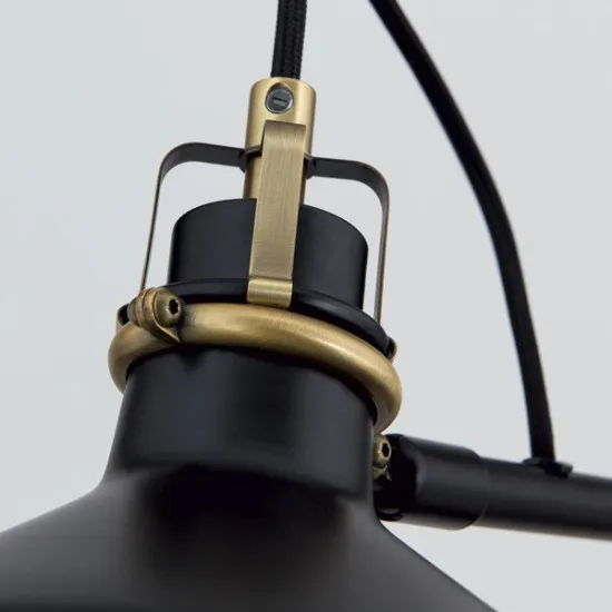 Orion Schiller fekete-sárgaréz állólámpa (ORI-Stl 12-1192/1_BL) E27 1 izzós IP20