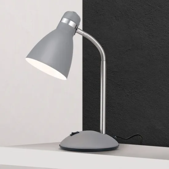 Orion School szürke asztali lámpa (ORI-LA 4-1187_GREY) E27 1 izzós IP20