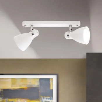 Orion School fehér mennyezeti spotlámpa (ORI-Str 10-494/2_WH) E27/R63/R80 2 izzós IP20