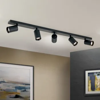 Orion Sean fekete mennyezeti spotlámpa (ORI-Str 10-493/5_BL) GU10 5 izzós IP20