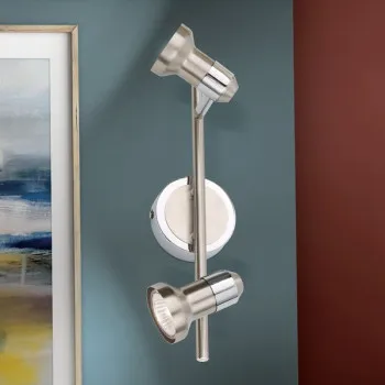 Orion Seba szatén króm fali spotlámpa (ORI-Str 10-390/2) GU10 2 izzós IP20