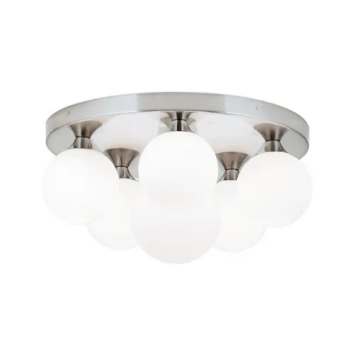 Orion Snowwhite szatén króm-fehér mennyezeti lámpa (ORI-DL 7-785/5+1_S_CHR) G9 6 izzós IP20