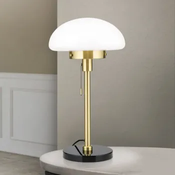 Orion Sparta fekete-sárgaréz asztali lámpa (ORI-LA 4-1221/1) E27 1 izzós IP20