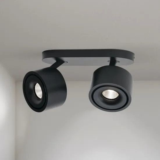 Orion Specter fekete LED mennyezeti spotlámpa (ORI-Str 10-602/2_BL) LED 2 izzós IP20