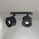 Orion Specter fekete LED mennyezeti spotlámpa (ORI-Str 10-602/2_BL) LED 2 izzós IP20