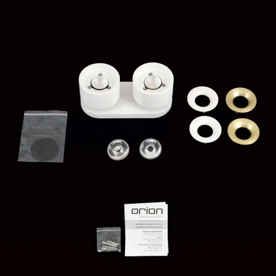 Orion Specter fehér LED mennyezeti spotlámpa (ORI-Str 10-602/2_WH) LED 2 izzós IP20