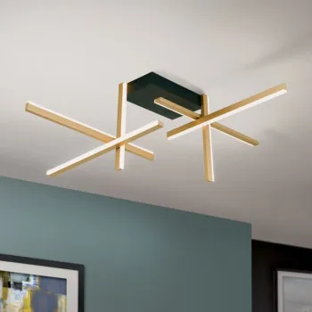 Orion Stargate arany-fekete LED mennyezeti lámpa (ORI-DL 7-689) LED 1 izzós IP20