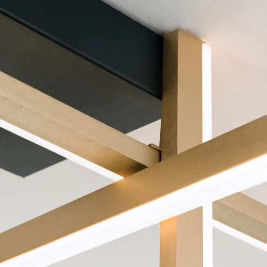 Orion Stargate arany-fekete LED mennyezeti lámpa (ORI-DL 7-689) LED 1 izzós IP20