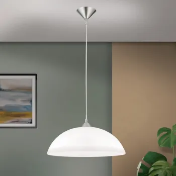 Orion Susan szatén króm-opál függesztett lámpa (ORI-HL 6-1524/1_S_CHR) E27 1 izzós IP20