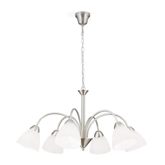 Orion Susan szatén króm-opál csillár (ORI-LU 1696/6_S_CHR) E14 6 izzós IP20