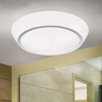 Orion Tena króm-opál fürdőszobai mennyezeti lámpa (ORI-DL 7-590/38) E27 3 izzós IP44