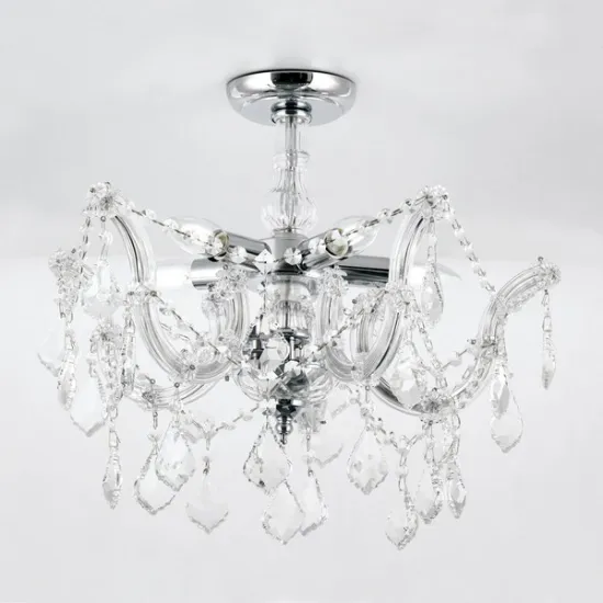 Orion Theresa ezüst-átlátszó mennyezeti lámpa (ORI-DL 7-595/5A) E14 5 izzós IP20 Orion Theresa ezüst-átlátszó mennyezeti lámpa (ORI-DL 7-595/5A) E14 5 izzós IP20