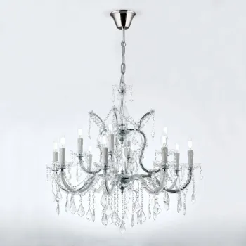 Orion Theresa ezüst-átlátszó csillár (ORI-LU 2391/8+4A) E14 12 izzós IP20 Orion Theresa ezüst-átlátszó csillár (ORI-LU 2391/8+4A) E14 12 izzós IP20