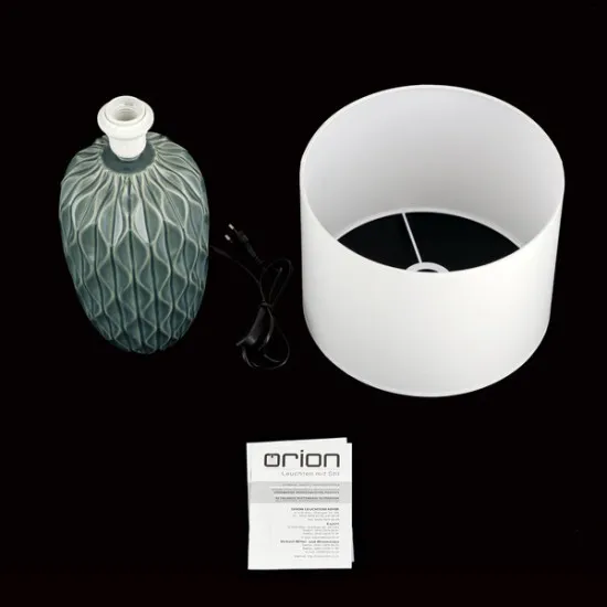 Orion Tortuga zöld-fehér asztali lámpa (ORI-LA 4-1225/1) E27 1 izzós IP20