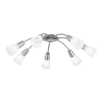 Orion Tullo szatén króm-opál mennyezeti lámpa (ORI-DL 7-503/7_S_CHR) E14 7 izzós IP20