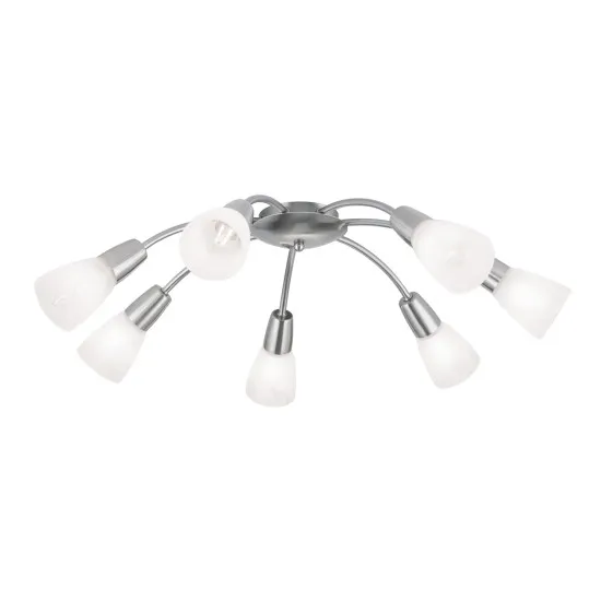 Orion Tullo szatén króm-opál mennyezeti lámpa (ORI-DL 7-503/7_S_CHR) E14 7 izzós IP20