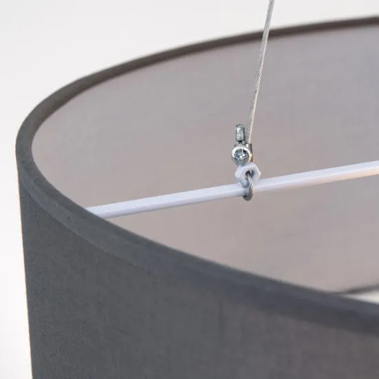 Orion Ufo szürke függesztett lámpa (ORI-HL 6-1632/3_GR) E27 3 izzós IP20