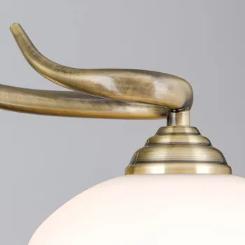 Orion Vego sárgaréz-opál csillár (ORI-LU 1715/5) E27 5 izzós IP20