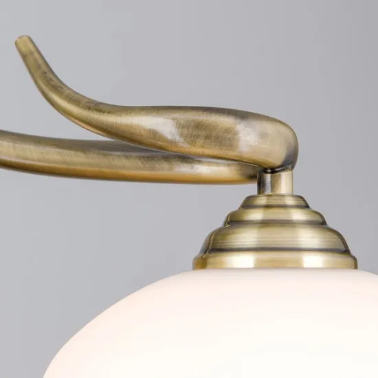 Orion Vego sárgaréz-opál csillár (ORI-LU 1715/5) E27 5 izzós IP20