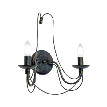 Orion Vela fekete-zöld falikar (ORI-WA 2-809/2_BL) E14 2 izzós IP20