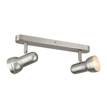 Orion Wilhelm szatén króm mennyezeti spotlámpa (ORI-Str 10-296/2) E27/R63 2 izzós IP20