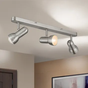 Orion Wilhelm szatén króm mennyezeti spotlámpa (ORI-Str 10-296/3) E27/R63 3 izzós IP20