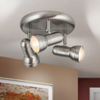 Orion Wilhelm szatén króm mennyezeti spotlámpa (ORI-Str 10-297/3) E27/R63 3 izzós IP20