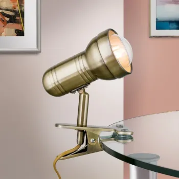 Orion Wilhelm sárgaréz csiptetős lámpa (ORI-Str 10-411_BR) E27/R63 1 izzós IP20