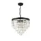 Orlicki Design Artico fekete-átlátszó kristály függesztett lámpa (OR-OR80001) E14 4 izzós IP20
