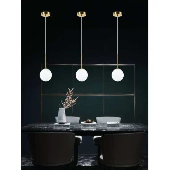 Orlicki Design Bao I Gold IP44 arany-fehér fürdőszobai függesztett lámpa (OR-OR80087) G9 1 izzós IP44