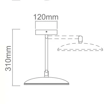 Orlicki Design Belli IP44 króm-fehér LED kozmetikai tükör lámpa (OR-OR81459) LED 1 izzós IP44