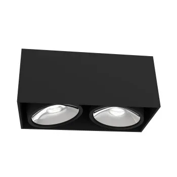 Orlicki Design Cardi II Nero / Ufo Cromo fekete mennyezeti lámpa (OR-OR82043) GU10 2 izzós IP20