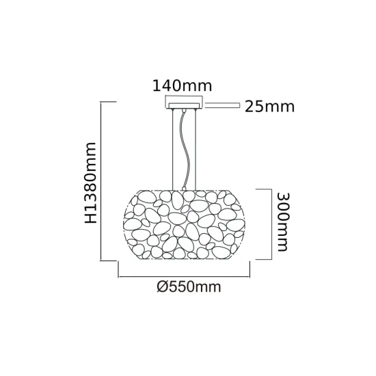 Orlicki Design Carera Cromo arany függesztett lámpa (OR-OR80162) G9 6 izzós IP20