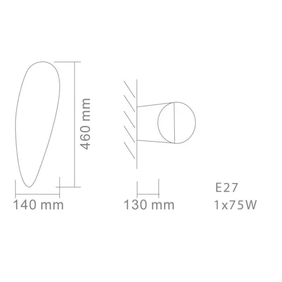 Orlicki Design Corno fehér fali lámpa (OR-OR81527) E27 1 izzós IP20
