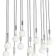 Orlicki Design Ero XIV Cromo 80x25 króm-fehér függesztett lámpa (OR-OR85471) G9 14 izzós IP20