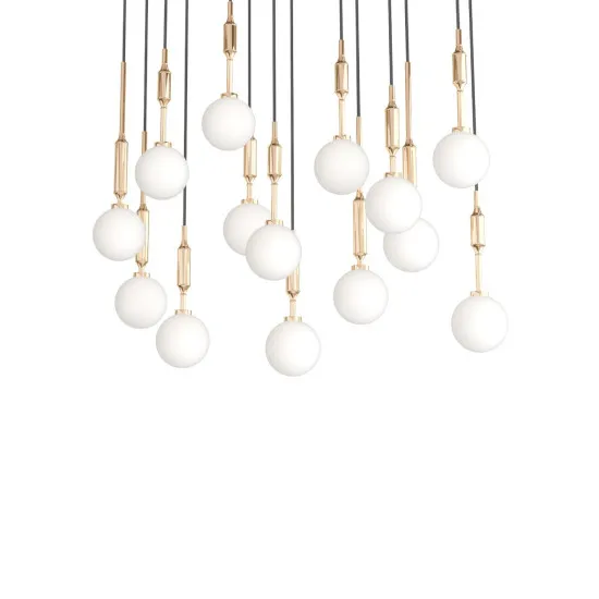 Orlicki Design Ero XIV Gold 80x25 arany-fehér függesztett lámpa (OR-OR85488) G9 14 izzós IP20
