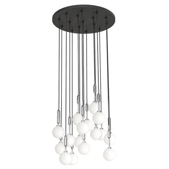 Orlicki Design Ero XVI Cromo 60 króm-fehér függesztett lámpa (OR-OR85419) G9 16 izzós IP20