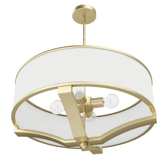 Orlicki Design Gerdo Old Gold antik arany-fehér függesztett lámpa (OR-OR84818) E27 4 izzós IP20