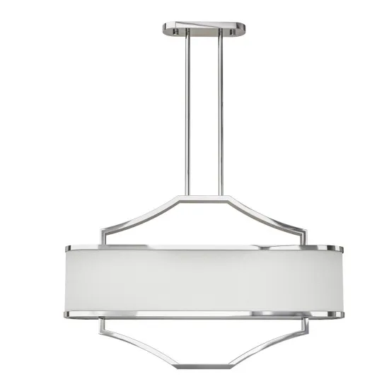 Orlicki Design Gerdo Ovale Cromo króm-fehér függesztett lámpa (OR-OR84849) E14 6 izzós IP20