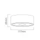 Orlicki Design Neo Nero Slim LED / Ufo Nero fekete LED mennyezeti lámpa (OR-OR82357) LED 1 izzós IP20