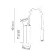 Orlicki Design Nuto Nero Gold fekete-arany LED falikar (OR-OR81695) LED 1 izzós IP20