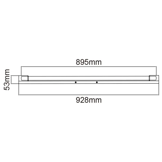 Orlicki Design Primo 900 IP44 króm-fehér fürdőszobai fali lámpa (OR-OR81756) T8 1 izzós IP44