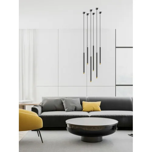 Open Design Q I Bianco / Gold 60 fekete-arany függesztett lámpa (OR-OR85174) G9 1 izzós IP20