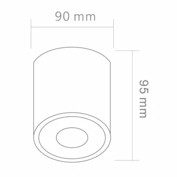 Orlicki Design Rullo Bianco IP44 fehér mennyezeti lámpa (OR-OR82449) GU10 1 izzós IP44