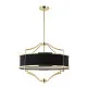 Orlicki Design Stesso Gold / Nero M fekete-arany függesztett lámpa (OR-OR84160) E27 4 izzós IP20